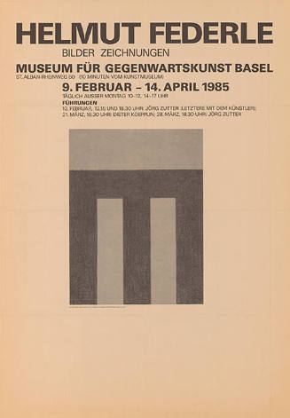 Helmut Federle, Museum für Gegenwartskunst Basel