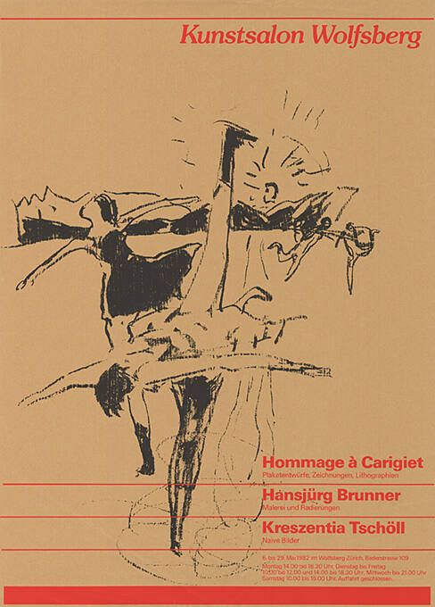 Hommage à Carigiet, Hansjürg Brunner, Kreszentia Tschöll, Kunstsalon Wolfsberg, Zürich