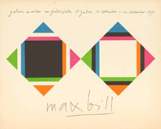 Max Bill, Galerie im Erker, St. Gallen