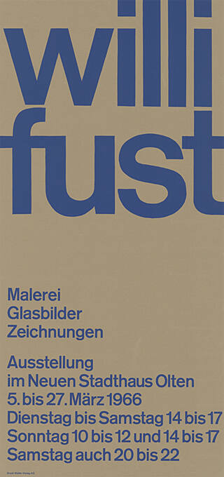 Willi Fust, Neues Stadthaus Olten
