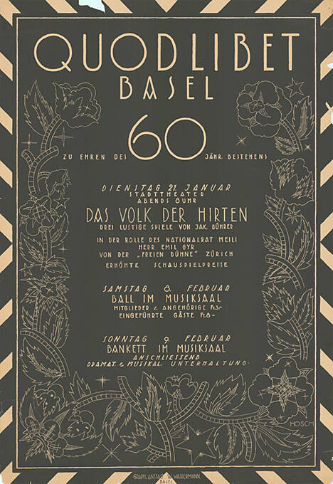 Quodlibet Basel, zu Ehren des 60 jähr. Bestehens