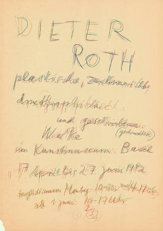 Dieter Roth, Kunstmuseum Basel