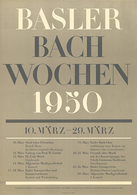 Basler Bachwochen 1950