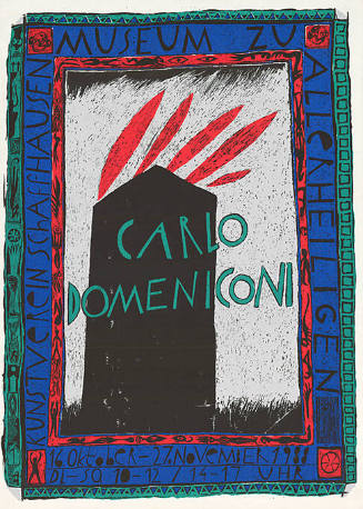 Carlo Domeniconi, Museum zu Allerheiligen, Kunstverein Schaffhausen