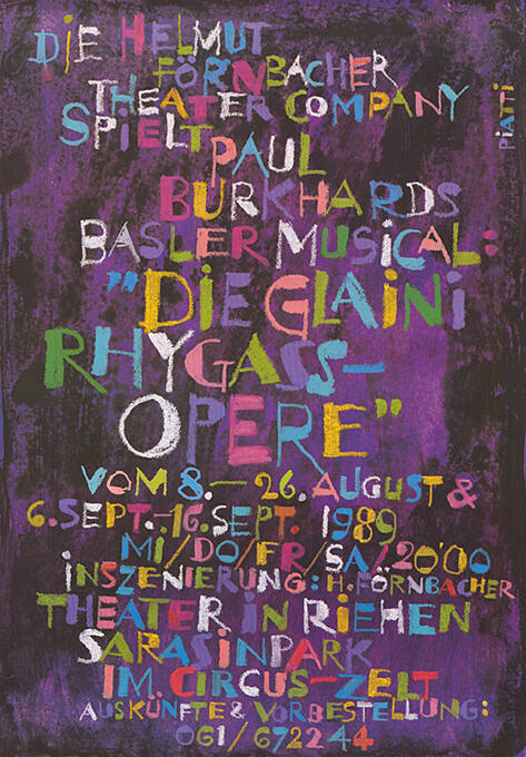 Helmut Förnbacher Theater Company, Basel