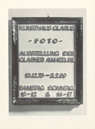 Foto, Ausstellung der Glarner Amateure, Kunsthaus Glarus