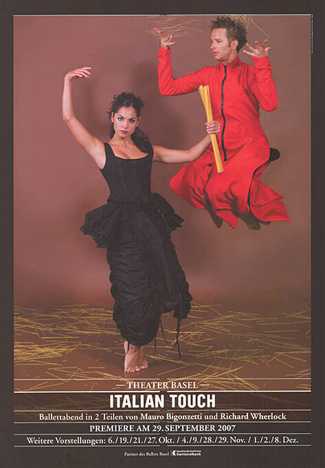 Italian Touch, Mauro Bigonzetti und Richard Wherlock, Theater Basel
