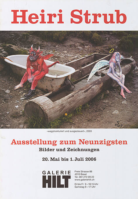 Heiri Strub, Ausstellung zum Neunzigsten, Galerie Hilt, Basel