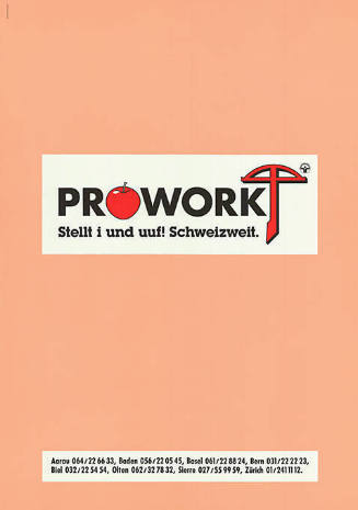 Prowork, stellt i und uuf. Schweizweit