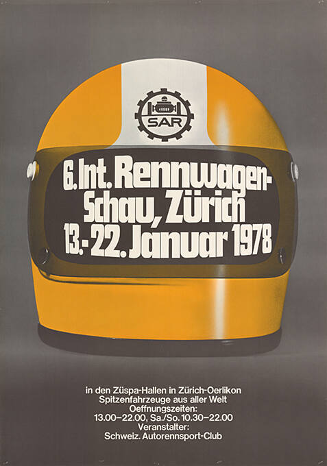 6. Int. Rennwagenschau, Züspa-Hallen, Zürich-Oerlikon
