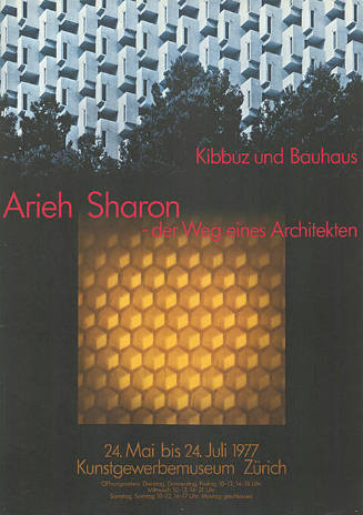 Kibbuz und Bauhaus, Arieh Sharon, Der Weg eines Architekten, Kunstgewerbemuseum Zürich