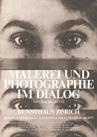Malerei und Photographie im Dialog von 1840 bis heute, Kunsthaus Zürich