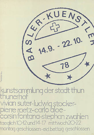 Basler Künstler, Kunstsammlung der Stadt Thun