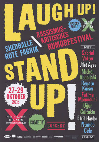Laugh Up! Stand Up! Rassismuskritisches Humorfestival, Shedhalle