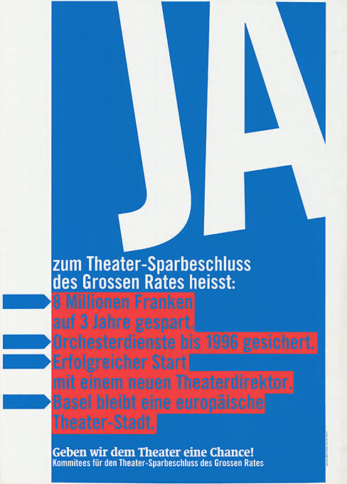 Ja zum Theater-Sparbeschluss des Grossen Rates heisst: […]

