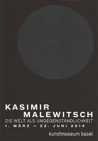 Kasimir Malewitsch, Die Welt als Ungegenständlichkeit, Kunstmuseum Basel