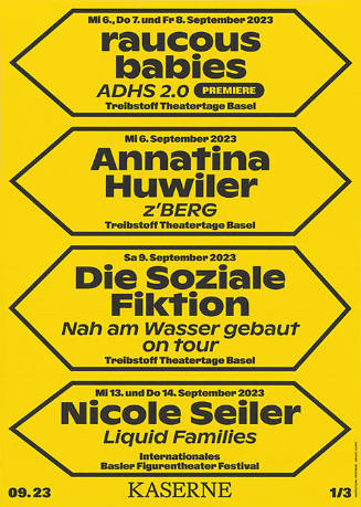 Raucos Babies, Annatina Huwiler, Die soziale Fiktion, Nicole Seiler, Kaserne