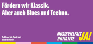 Fördern wir Klassik. Aber auch Blues und Techno. Musikvielfalt Initiative Ja!