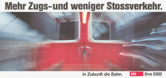 Mehr Zugs- und weniger Stossverkehr. In Zukunft die Bahn. Ihre SBB