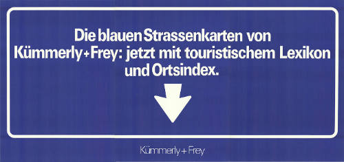 Die blauen Strassenkarten von Kümmerly + Frey: jetzt mit touristischem Lexikon und Ortsindex. Kümmerly + Frey