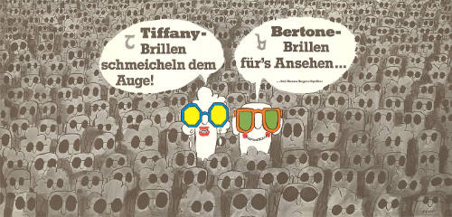 Tiffany-Brillen schmeicheln dem Auge! Bertone-Brillen für’s Ansehen…