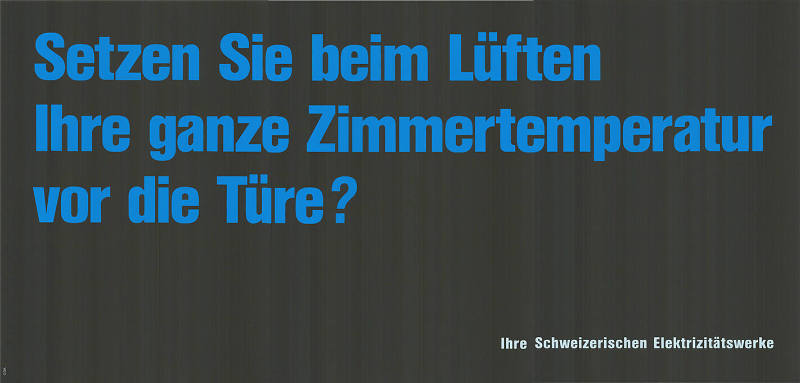 Setzen Sie beim Lüften Ihre ganze Zimmertemperatur vor die Türe?