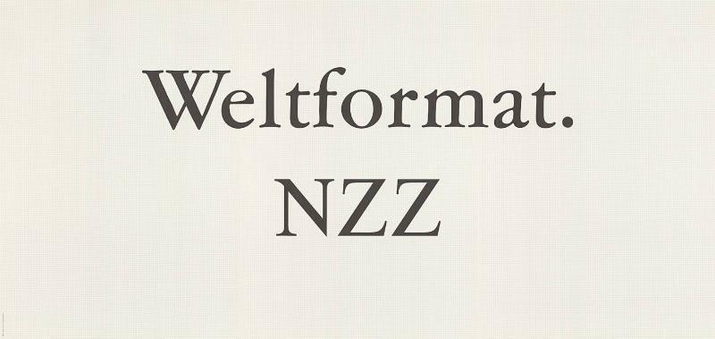 Weltformat. NZZ