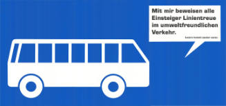 Mit mir beweisen alle Einsteiger Linientreue im umweltfreundlichen Verkehr. Luzern kommt sauber voran.