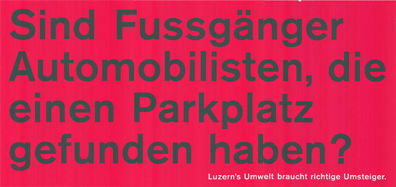 Sind Fussgänger Automobilisten, die einen Parkplatz gefunden haben?