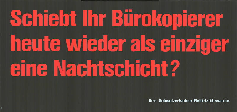 Schiebt Ihr Bürokopierer heute wieder als einziger eine Nachtschicht?