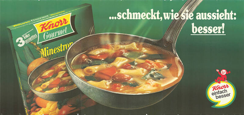 …schmeckt, wie sie aussieht: besser! Knorr Minestrone