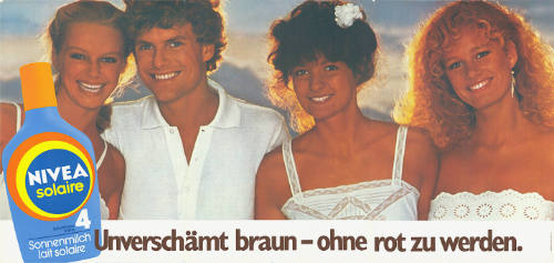 Nivea solaire, Unverschämt braun – ohne rot zu werden.