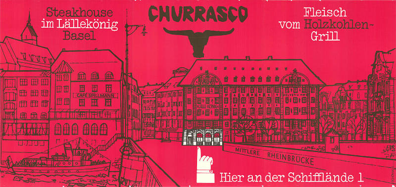 Churrasco, Steakhouse im Lällekönig Basel, Fleisch vom Holzkohlen-Grill