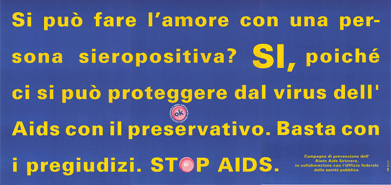 Si può fare l’amore […], Stop AIDS