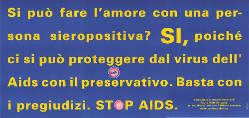 Si può fare l’amore […], Stop AIDS