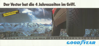 Der Vector hat die 4 Jahreszeiten im Griff. Goodyear