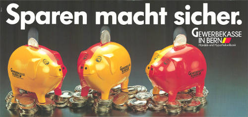 Sparen macht sicher. Gewerbekasse in Bern