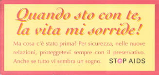 Quando sto con te, la vita mi sorride! Stop AIDS