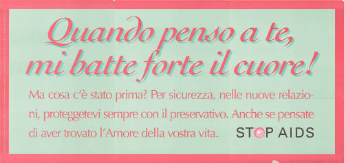 Quando penso a te, mi batte forte il cuore! Stop AIDS