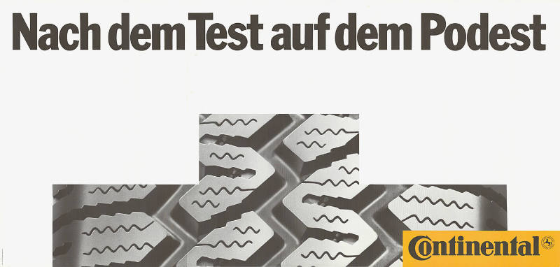 Nach dem Test auf dem Podest, Continental