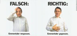 Falsch: Emmentaler vergessen. Richtig: Emmentaler gegessen.