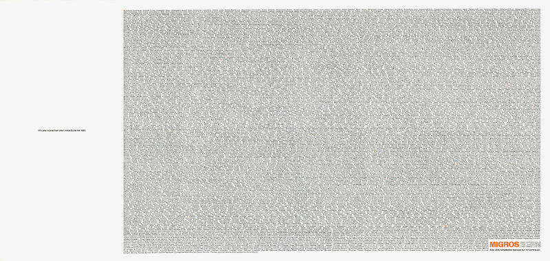 Wir alle wünschen allen alles Gute für 1987. Migros Bern