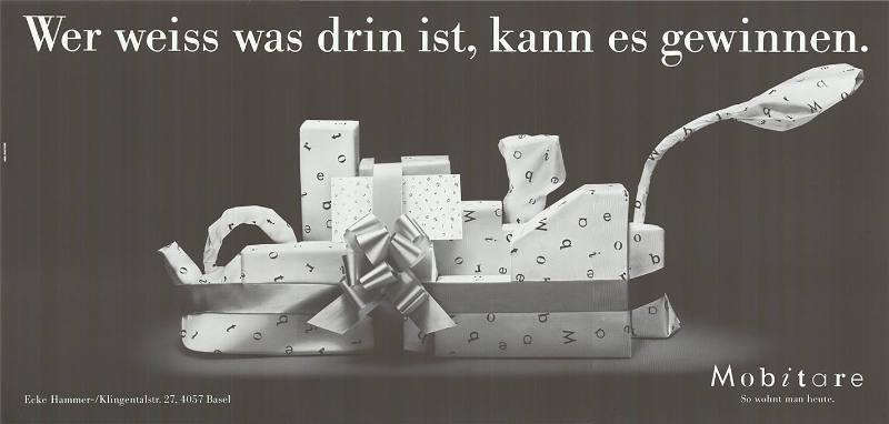 Wer weiss was drin ist, kann es gewinnen. Mobitare