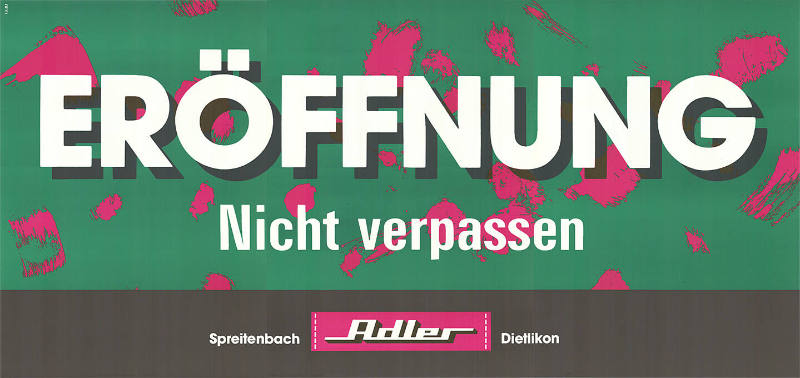 Eröffnung, Nicht verpassen, Adler