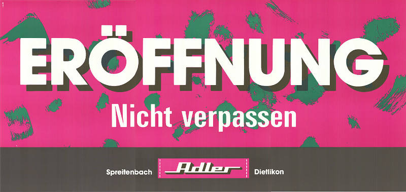 Eröffnung, Nicht verpassen, Adler