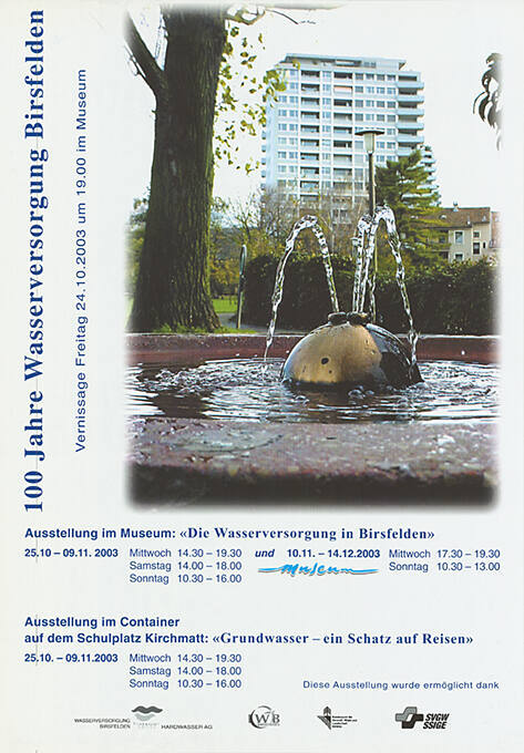 100 Jahre Wasserversorgung Birsfelden