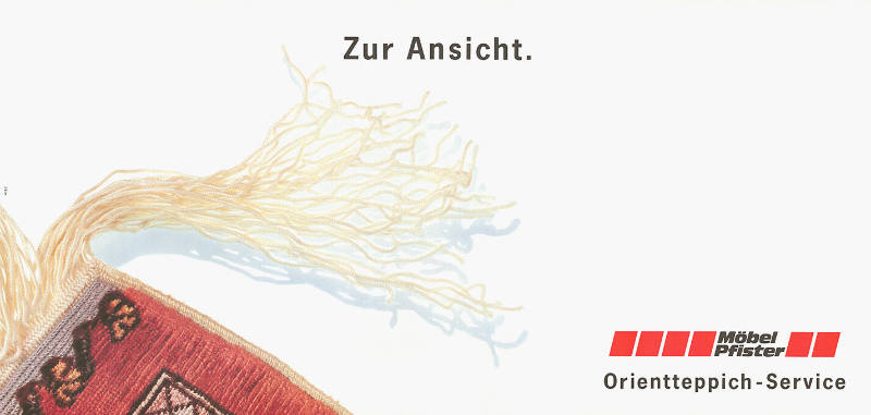 Zur Ansicht. Orientteppich-Service, Möbel Pfister