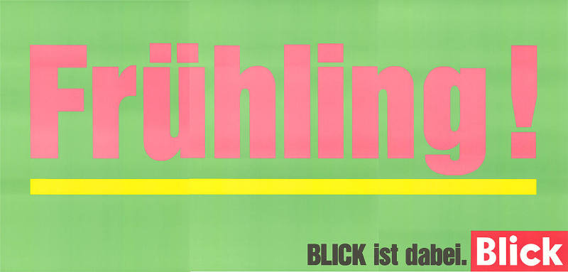 Frühling! Blick ist dabei. Blick