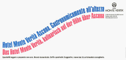 Hotel Monte Verità Ascona, Gastronomicamente all’altezza, Das Hotel Monte Verià, kulinarisch auf der Höhe über Ascona