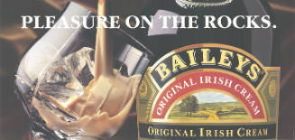 Pleasure on the Rocks. Baileys Original Irish Cream